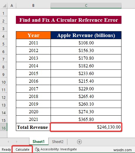 How to Fix Circular Reference Error in Excel (A Detailed Guideline)