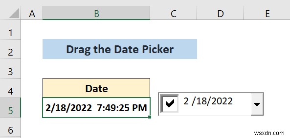 How to Insert a Date Picker in Excel (With Step-by-Step Procedure)