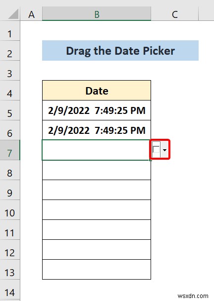 How to Insert a Date Picker in Excel (With Step-by-Step Procedure)