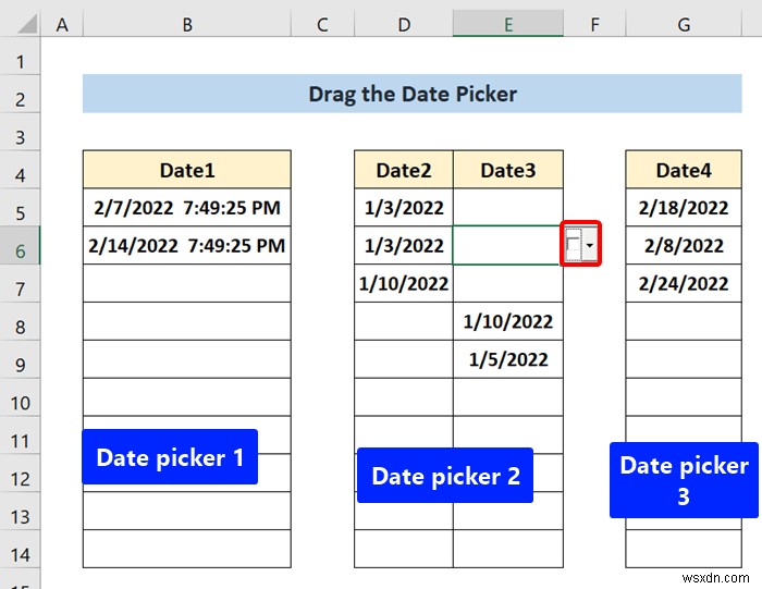 How to Insert a Date Picker in Excel (With Step-by-Step Procedure)