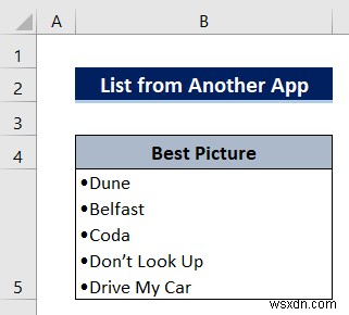 How to Make a List within a Cell in Excel (3 Quick Methods)