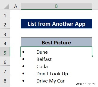 How to Make a List within a Cell in Excel (3 Quick Methods)
