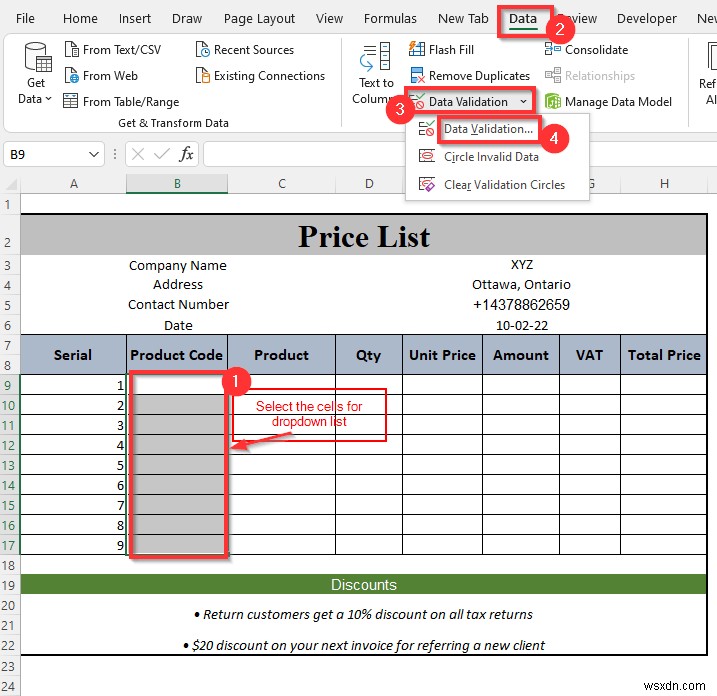 How to Make a Price List in Excel (Step by Step Guidelines)