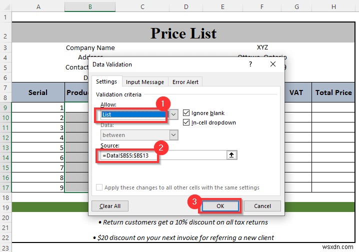 How to Make a Price List in Excel (Step by Step Guidelines)