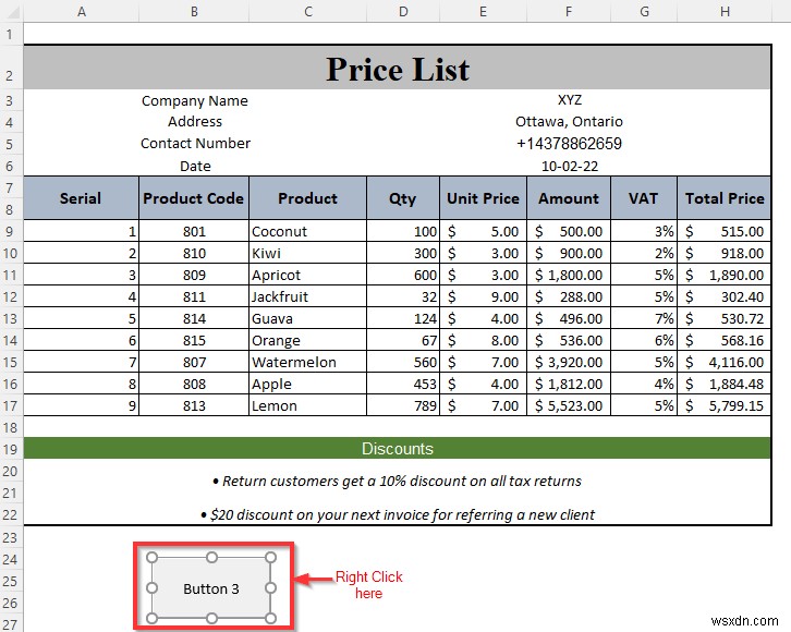 How to Make a Price List in Excel (Step by Step Guidelines)