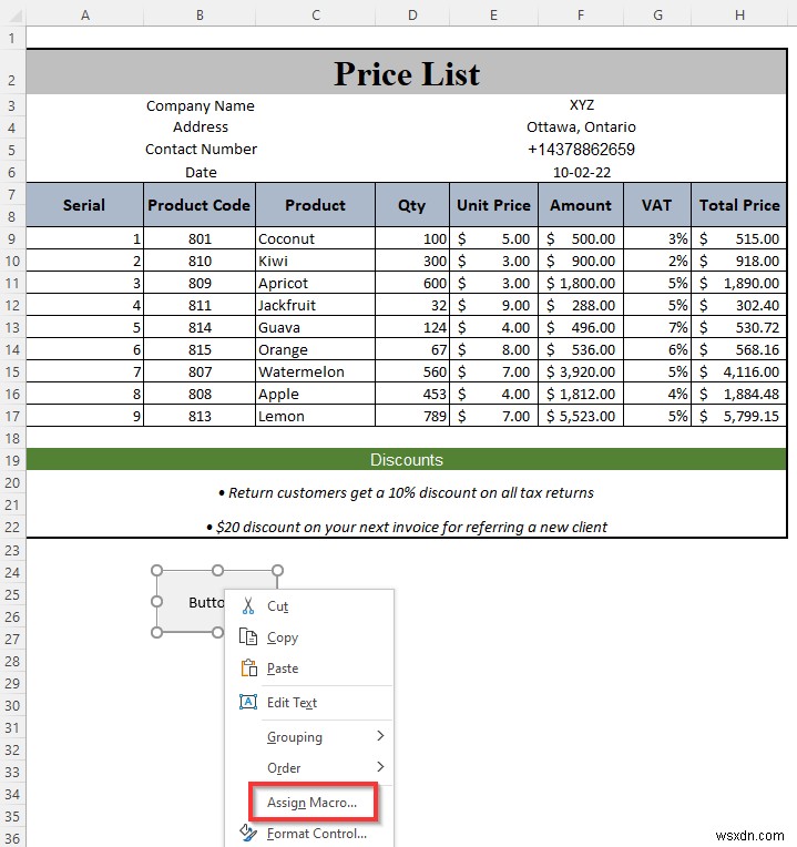 How to Make a Price List in Excel (Step by Step Guidelines)