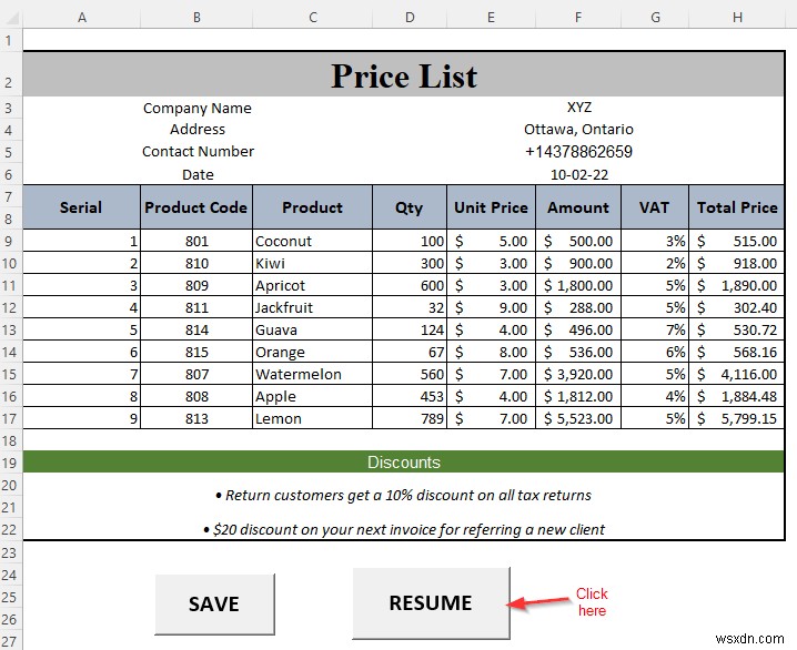 How to Make a Price List in Excel (Step by Step Guidelines)