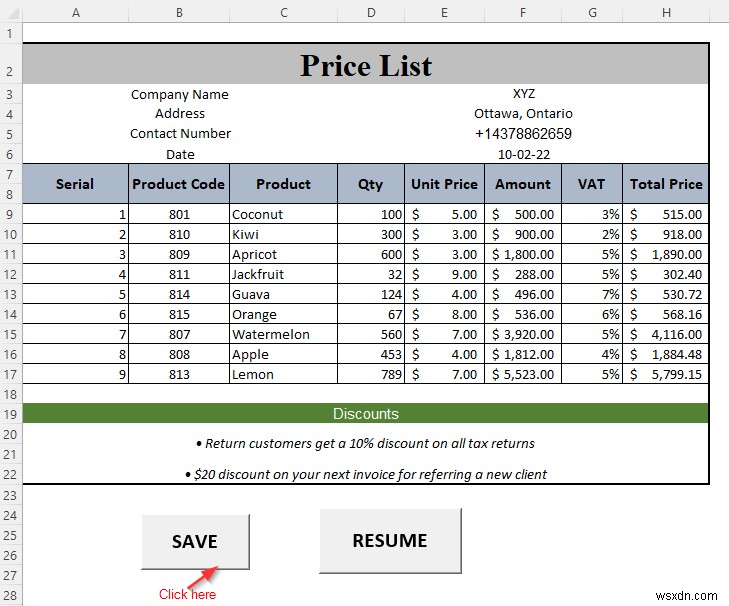 How to Make a Price List in Excel (Step by Step Guidelines)