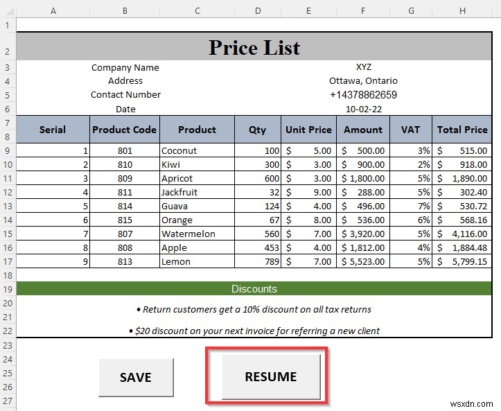 How to Make a Price List in Excel (Step by Step Guidelines)