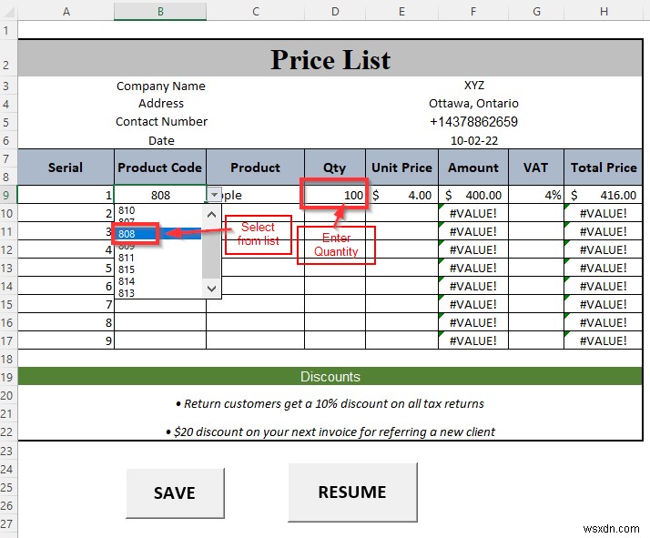 How to Make a Price List in Excel (Step by Step Guidelines)