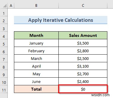Fix Circular Reference That Cannot be Listed in Excel (4 Easy Ways)