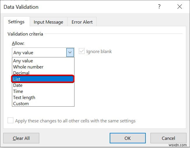 How to Create Excel Drop Down List for Data Validation (8 Ways)