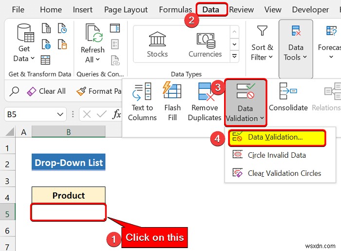 How to Create Excel Drop Down List for Data Validation (8 Ways)