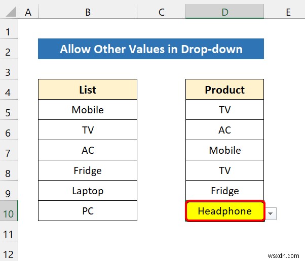 How to Create Excel Drop Down List for Data Validation (8 Ways)