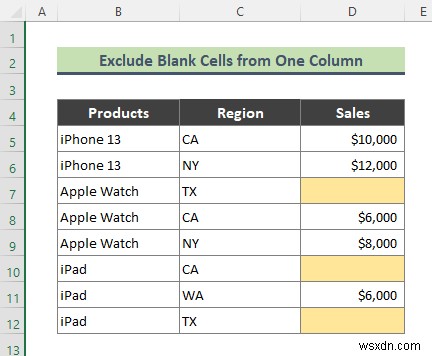 How to Use Advanced Filter to Exclude Blank Cells in Excel (3 Easy Tricks)
