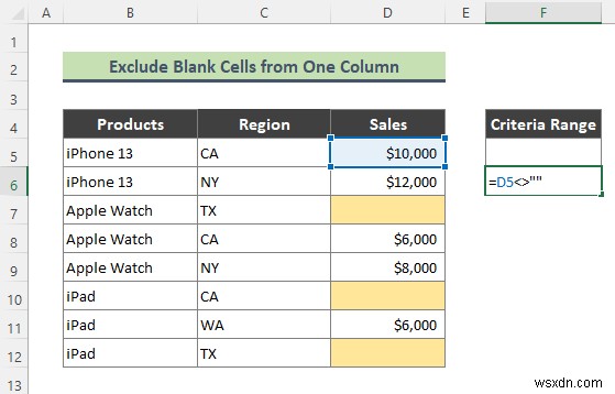 How to Use Advanced Filter to Exclude Blank Cells in Excel (3 Easy Tricks)