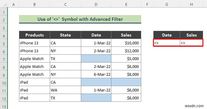 How to Use Advanced Filter to Exclude Blank Cells in Excel (3 Easy Tricks)