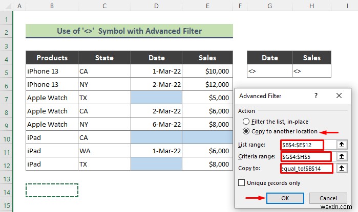 How to Use Advanced Filter to Exclude Blank Cells in Excel (3 Easy Tricks)