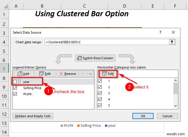 How to Combine Two Bar Graphs in Excel (5 Ways)