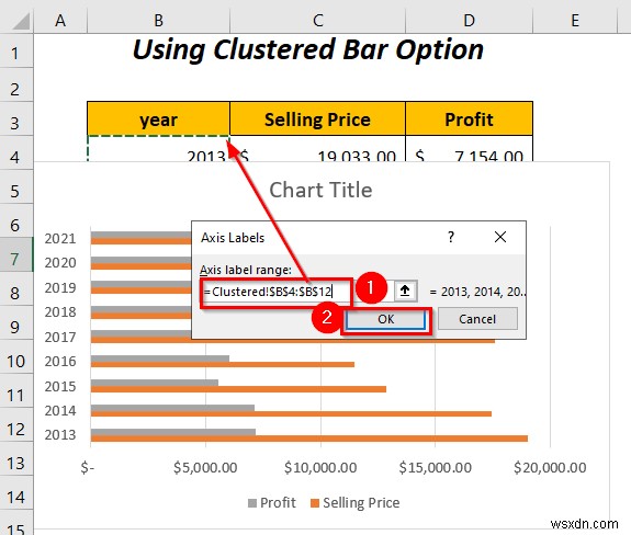 How to Combine Two Bar Graphs in Excel (5 Ways)