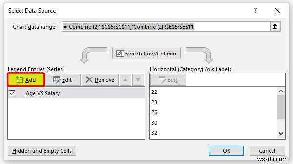 How to Combine Graphs with Different X Axis in Excel