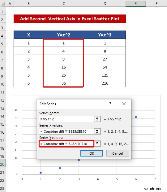 How to Combine Graphs with Different X Axis in Excel