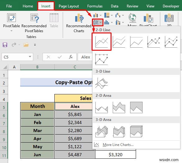 How to Combine Two Line Graphs in Excel (3 Methods)