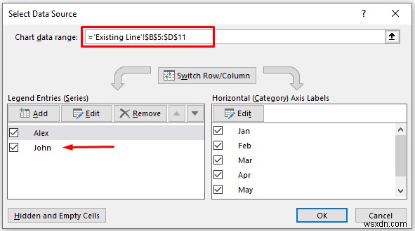 How to Combine Two Line Graphs in Excel (3 Methods)