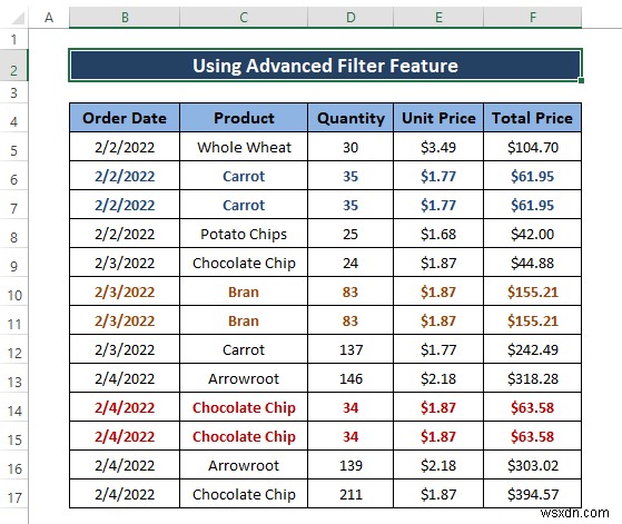 How to Use Advanced Filter for Unique Records Only in Excel