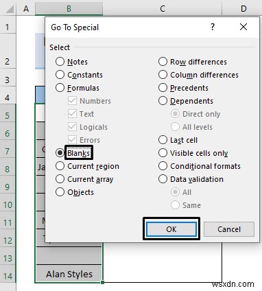 How to Remove Blanks from Data Validation List in Excel (5 Methods)