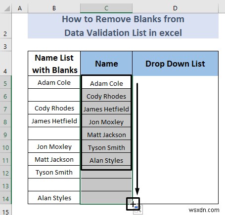 How to Remove Blanks from Data Validation List in Excel (5 Methods)