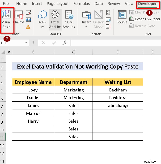 [Fixed] Data Validation Not Working for Copy Paste in Excel