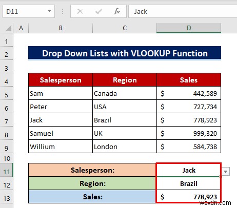 How to Use Custom VLOOKUP Formula in Excel Data Validation
