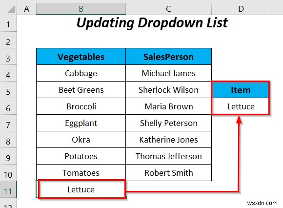 How to Use Named Range for Data Validation List with VBA in Excel