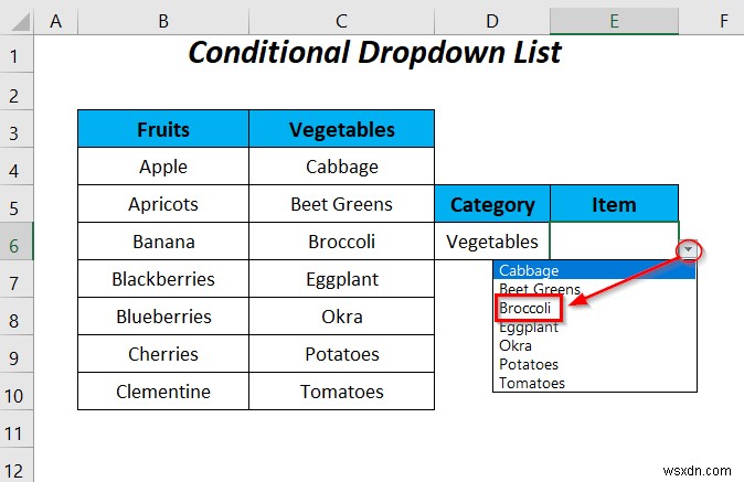 How to Use Named Range for Data Validation List with VBA in Excel