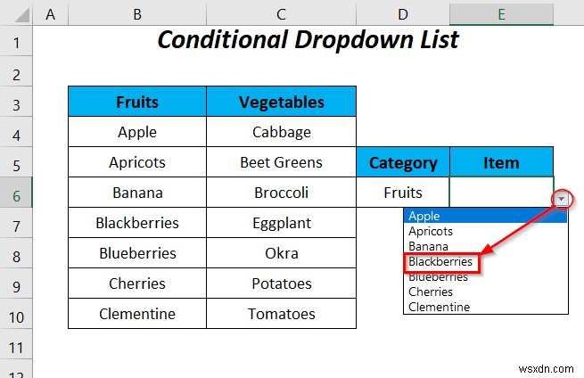 How to Use Named Range for Data Validation List with VBA in Excel