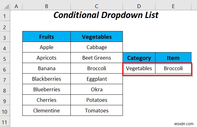 How to Use Named Range for Data Validation List with VBA in Excel