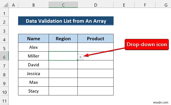 Excel VBA to Create Data Validation List from Array
