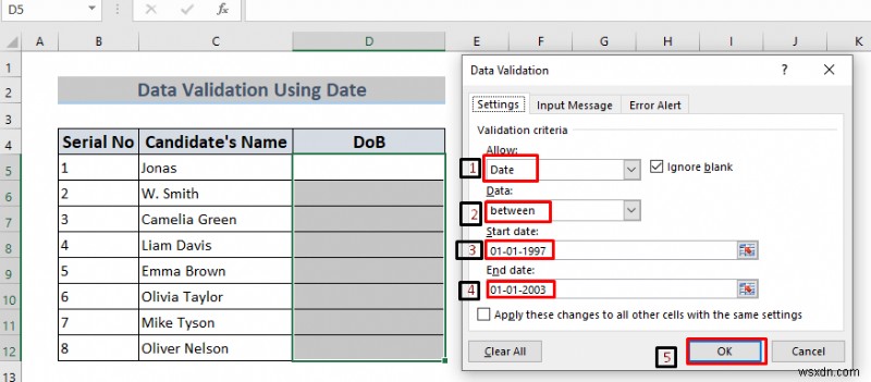 How to Use Data Validation in Excel with Color (4 Ways)