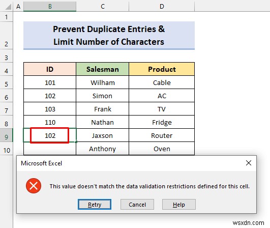 Apply Custom Data Validation for Multiple Criteria in Excel (4 Examples)