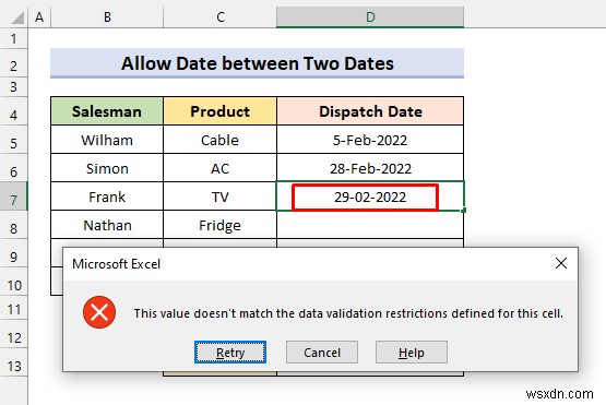 Apply Custom Data Validation for Multiple Criteria in Excel (4 Examples)
