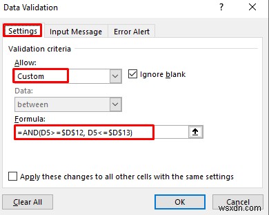 Apply Custom Data Validation for Multiple Criteria in Excel (4 Examples)