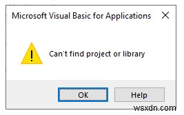 [Fixed]: Can’t Find Project or Library Error in Excel (3 Solutions)