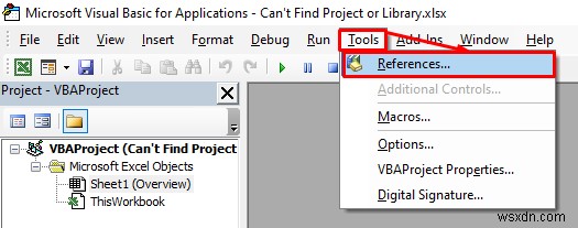 [Fixed]: Can’t Find Project or Library Error in Excel (3 Solutions)