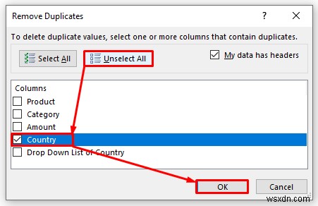 How to Remove Duplicates from Drop Down List in Excel (4 Methods)