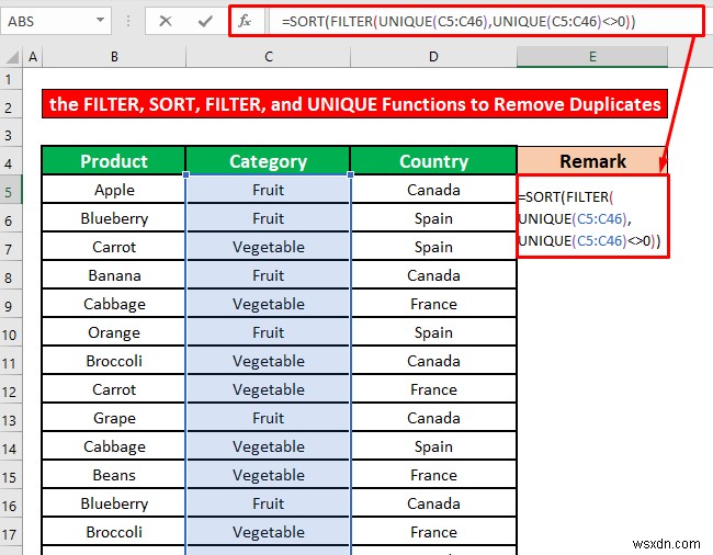 How to Remove Duplicates from Drop Down List in Excel (4 Methods)