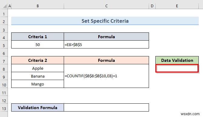 How to Apply Multiple Data Validation in One Cell in Excel (3 Examples)