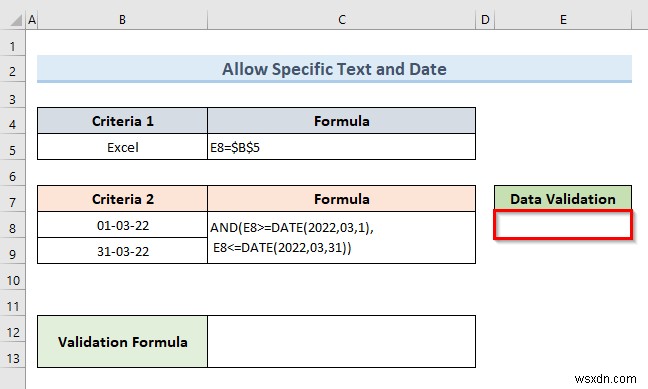 How to Apply Multiple Data Validation in One Cell in Excel (3 Examples)