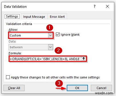 How to Apply Multiple Data Validation in One Cell in Excel (3 Examples)