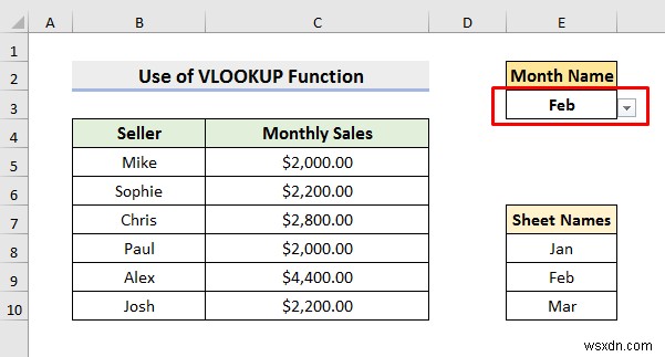 How to Select from Drop Down and Pull Data from Different Sheet in Excel